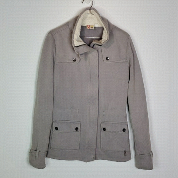 ROXY small gray zip up jacket - Picture 1 of 6